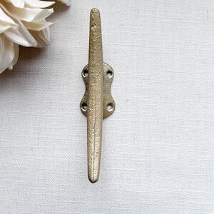 Wall Hook Boat Cleat Wall Hook Nautical Curtain Tieback Painted - Gold